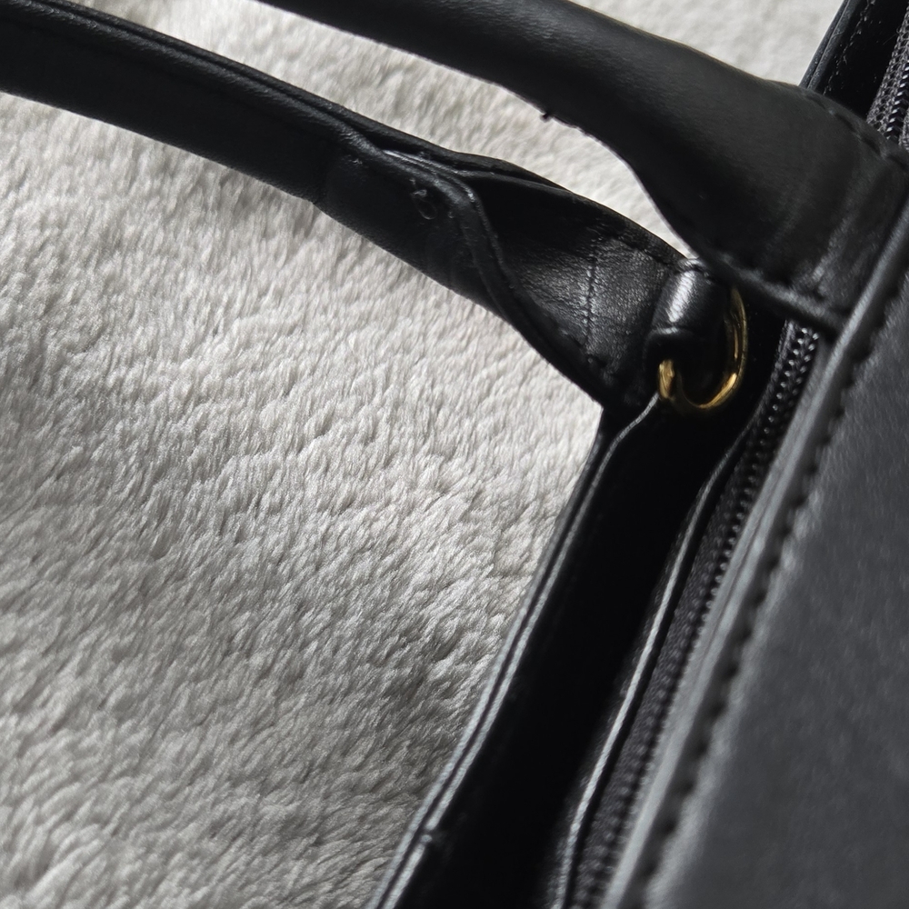 Etienne Aigner Black Leather Mini Tote Bag – Genuine Cowhide - Picture 11 of 16